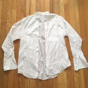 Giorgio Armani white tuxedo shirt size medium